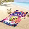 Name Custom SquarePants Print Beach Towel, Large Soft Quick Dry Towel for Beach Camping Swimming