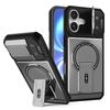 Flip Full Lens Protection Fold Stand Magnetic Phone Case For iPhone 15 16 17 Pro Max Air 14 13 12 11 For Magsafe Military Cover