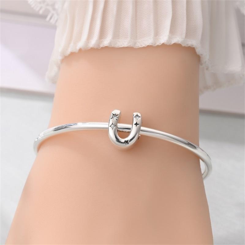 Copper Star Sun Letter U Beads Versatile Jewellery Fit Original Bracelet Necklace For Women Diy Gift