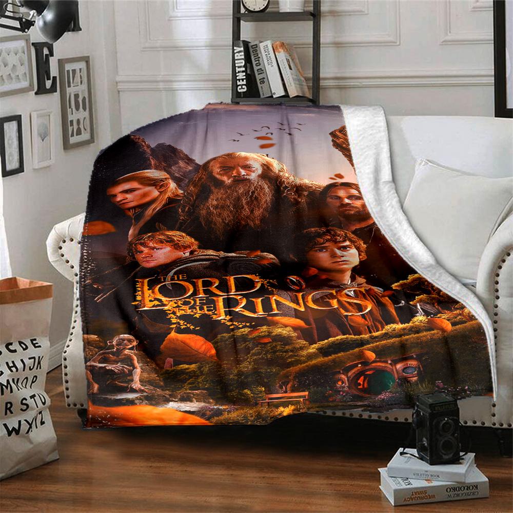 Lord Rings Blanket Comfortable Great for Livingroom Chair Seaside Four Seasons Universal Modern Best Holiday Gift for Friends Family