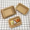 Waterproof And Oil Proof Disposable Kraft Paper Plate Tray Thickened Party Cake Barbecue Fried Chicken Tableware Dinner Plate