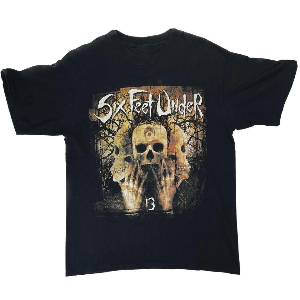 90s 13 Six Feet Under Shirt Classic Black Unisex Size  UU143