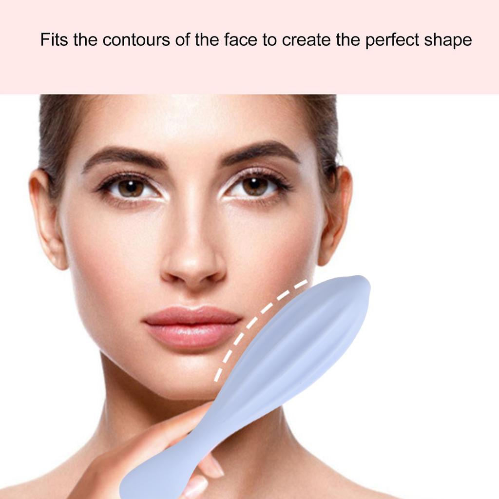 Face Massage Face Roller Promote Circulation Silicone Handheld Facial Massager for Face Eyes Blue