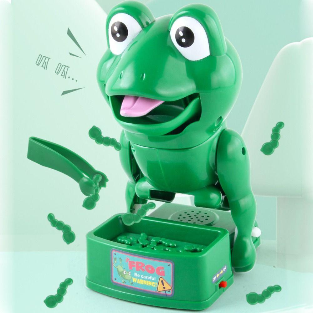 Plastics Stealing Insect Frog Biting Prank Toys Simulation Frog Board Games  Halloween