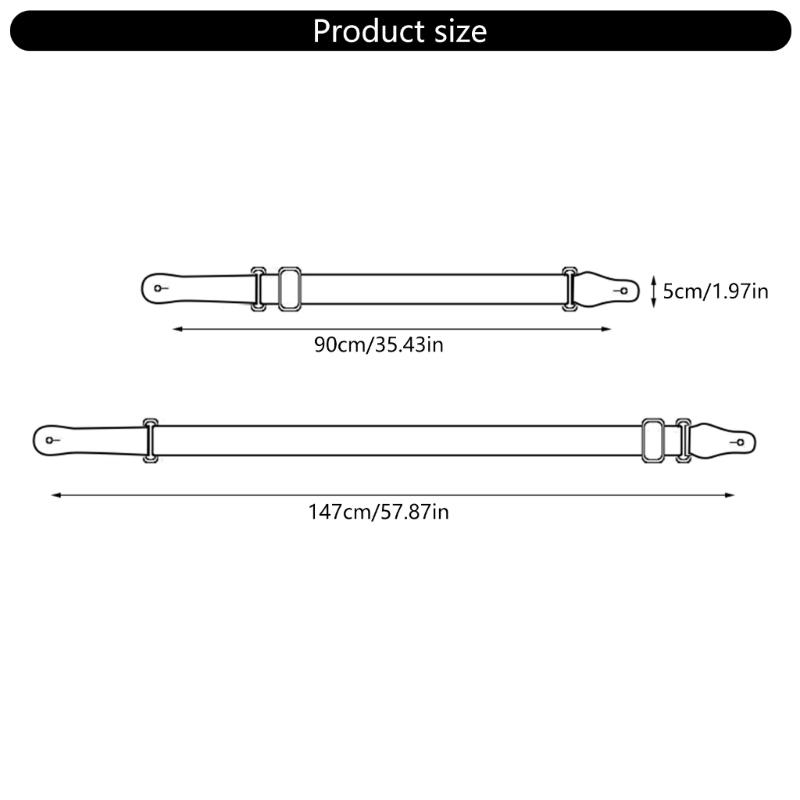 Verstärkter gepolsterter Schultergurt Gitarrenspielgurt für Gitarren Bass mit Plektrum-Aufbewahrungsschlitz Polyester-Konstruktion