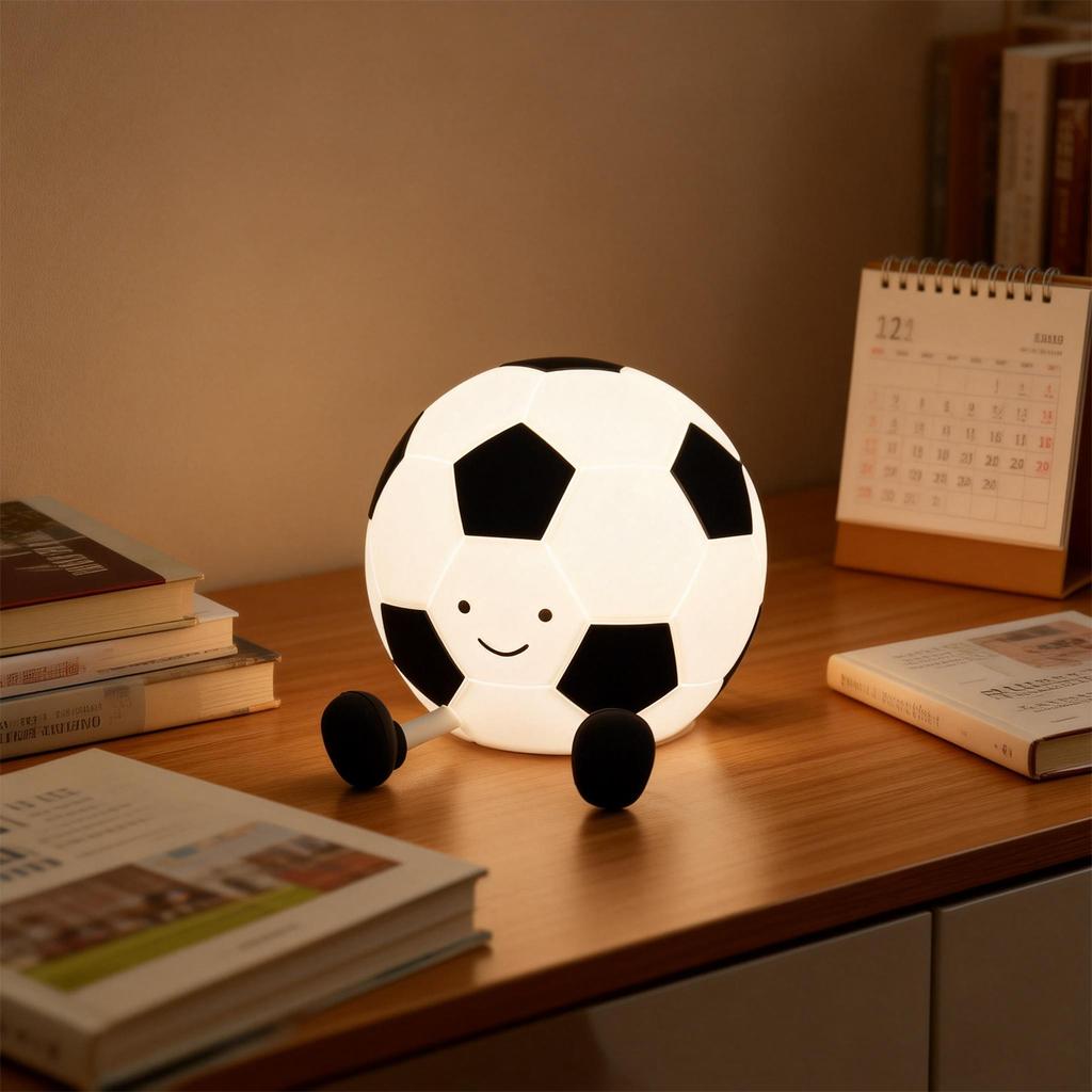 Football Night Light,Touch-Control Table Lamp,Timed Bedside Lamp,Ideal for Home Decor/Gift Giving,Birthday/Graduation Gift