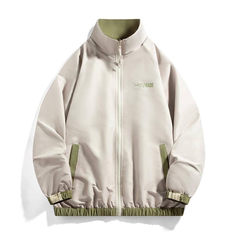 Jacket Men's Spring and Autumn Men's Handsome Casual Hooded Tooling Jacket Men's