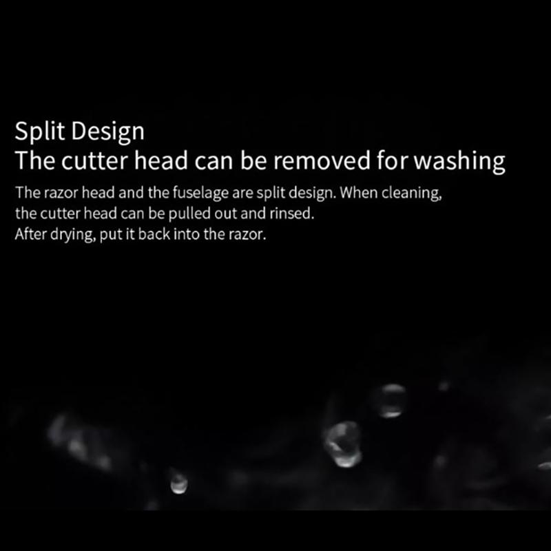 Rasierkopf für Enchen Blackstone / Blackstone Pro Elektrorasierer Doppelschichtklinge Stahlklingenkopf