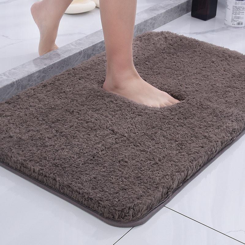 Thick Absorbent Water Microfibre Bath Mat Washable Non Slip Plush Mats Bath