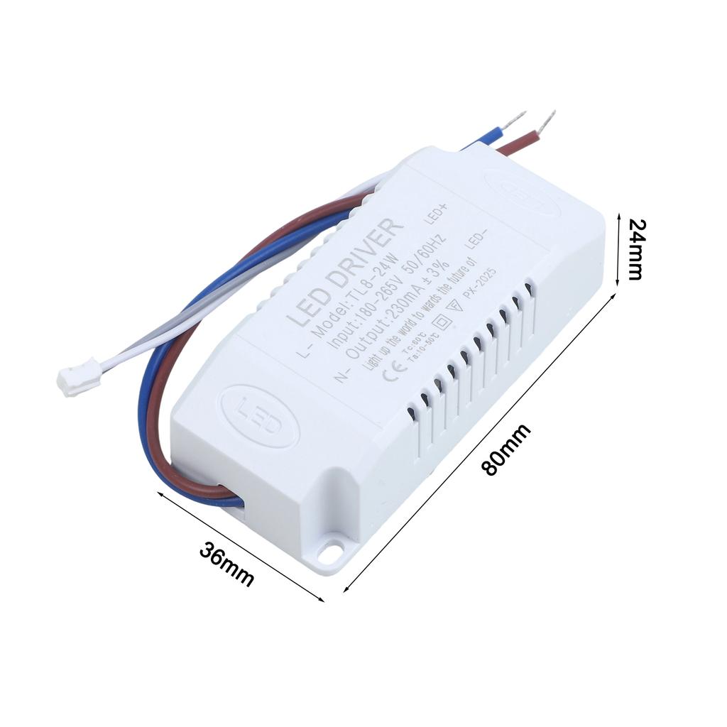 Safety Regulations Wide Pressure Large Plate LED Driver Electronic Transformer Two-position 8-24W DC90-140V240mA