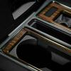 2pcs Wood Grain Gear Shift & Cup Holder Frame Trim for 2015- Ford F-150 ABS
