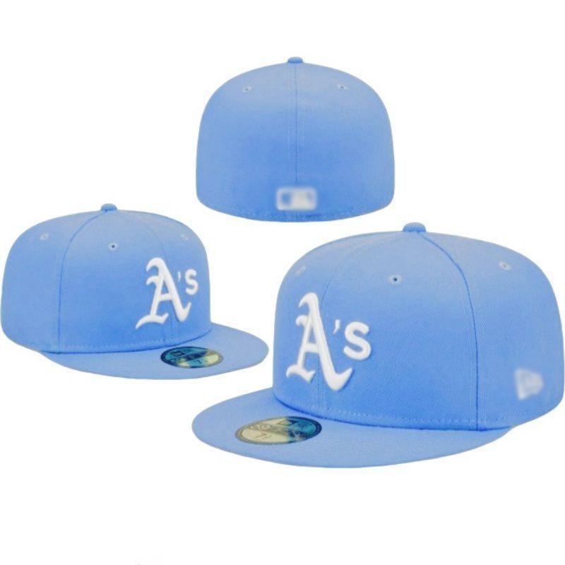NY Baseball Cap MLB World Series Embroidered Denim Fitted Hat Sun Protection All