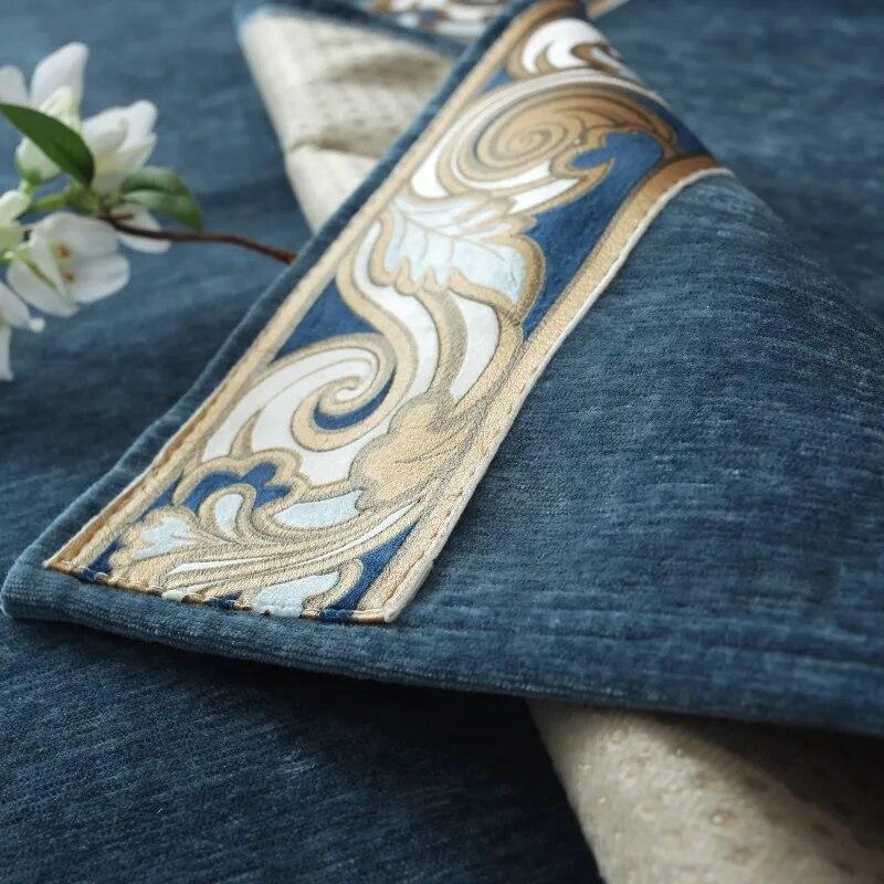 Luxury Embroidery Sofa Towel Fashion Solid Color High Grade Chenille Sofa Cover Chinese Anti-slip Couch Covers for Living Room