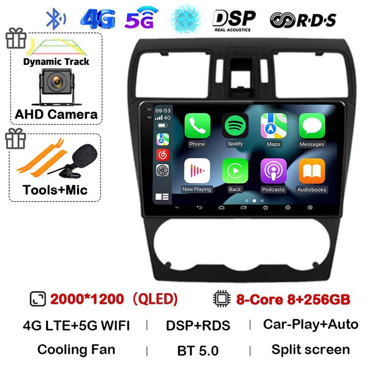 Android 14 Carplay For Subaru Forester 4 SJ XV 2012 2013 2014 2015 Car Radio Multimedia Player GPS Stereo 360 Camera Head Unit