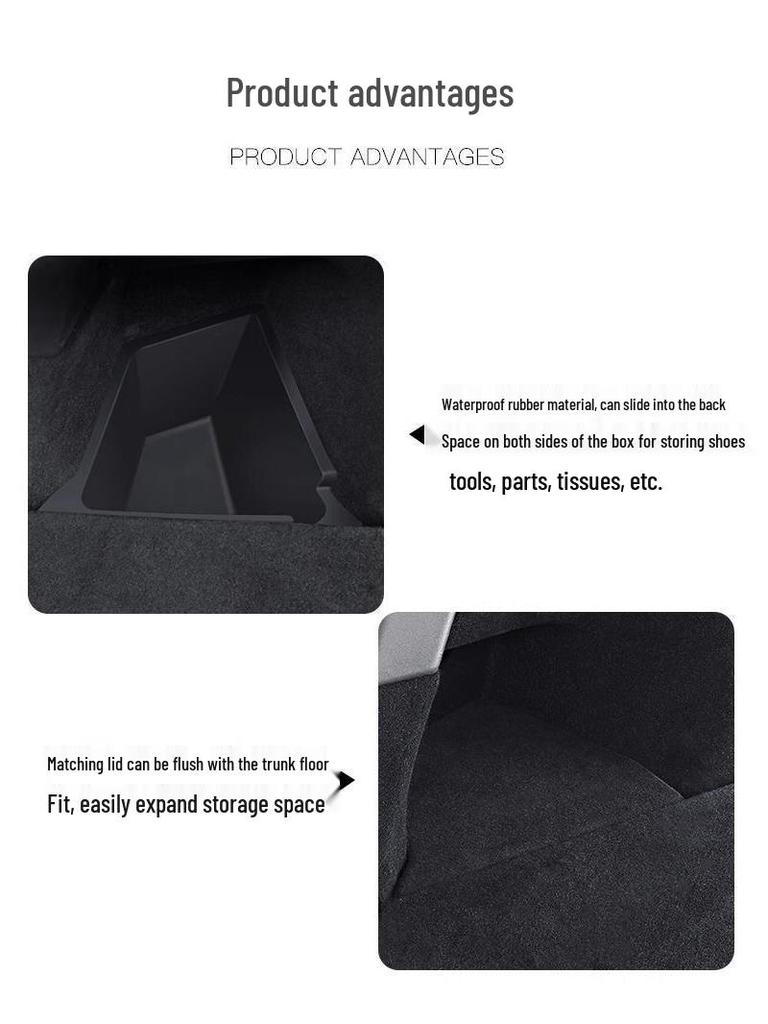 Tesla Model Y/3 Kofferraum Seitentasche Aufbewahrungsbox - Innenraum Modifikationszubehör