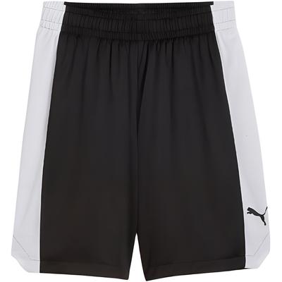 Color Block Mesh Drawstring Casual Sports Basketball Shorts Men Shorts Black 628931-12