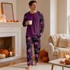 Herr Halloween Pyjamas Set Långärmad Rund Hals Casual Bekväma Sovkläder