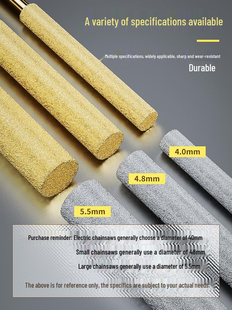 Handgeführter Kettenschleifer für Motorsägen mit Diamantschleifkopf für Holzfällersägen Schärfer