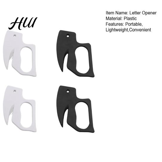 Plastic Letter Opener 4Pcs Portable Safe Envelope Slitter Compact Christmas Gift Wrapping Tool for Home And Office Cutter