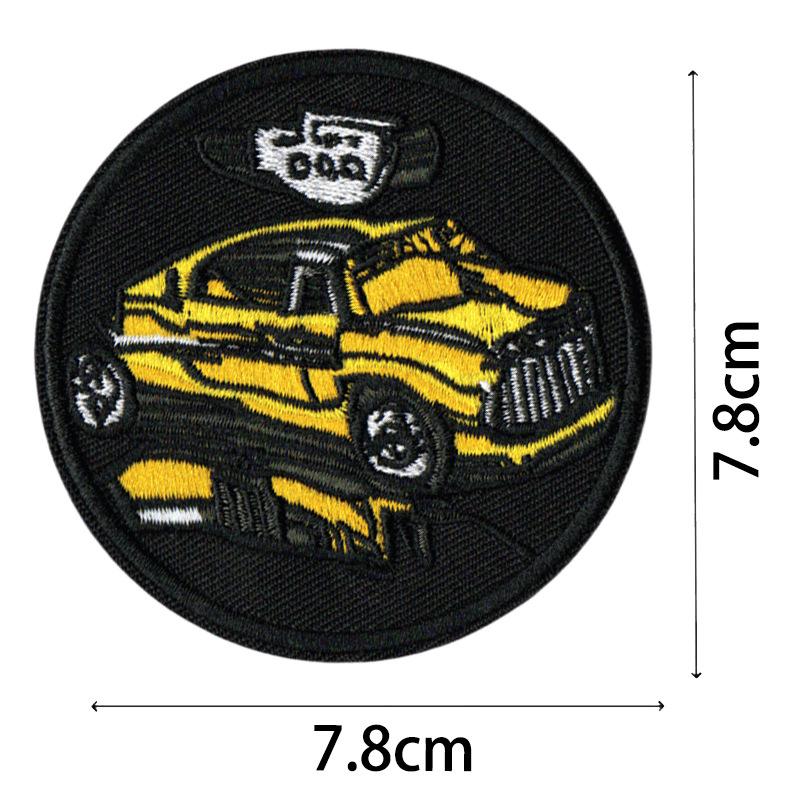 Cool Embroidered Motorcycle Suit Patches: European & American Academic Style Appliques