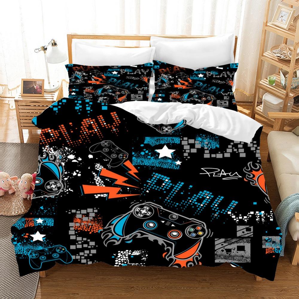Gamepad Digital Printing Bedding Four-Piece Set Three-Piece Set Bed Sheet Quilt Cover