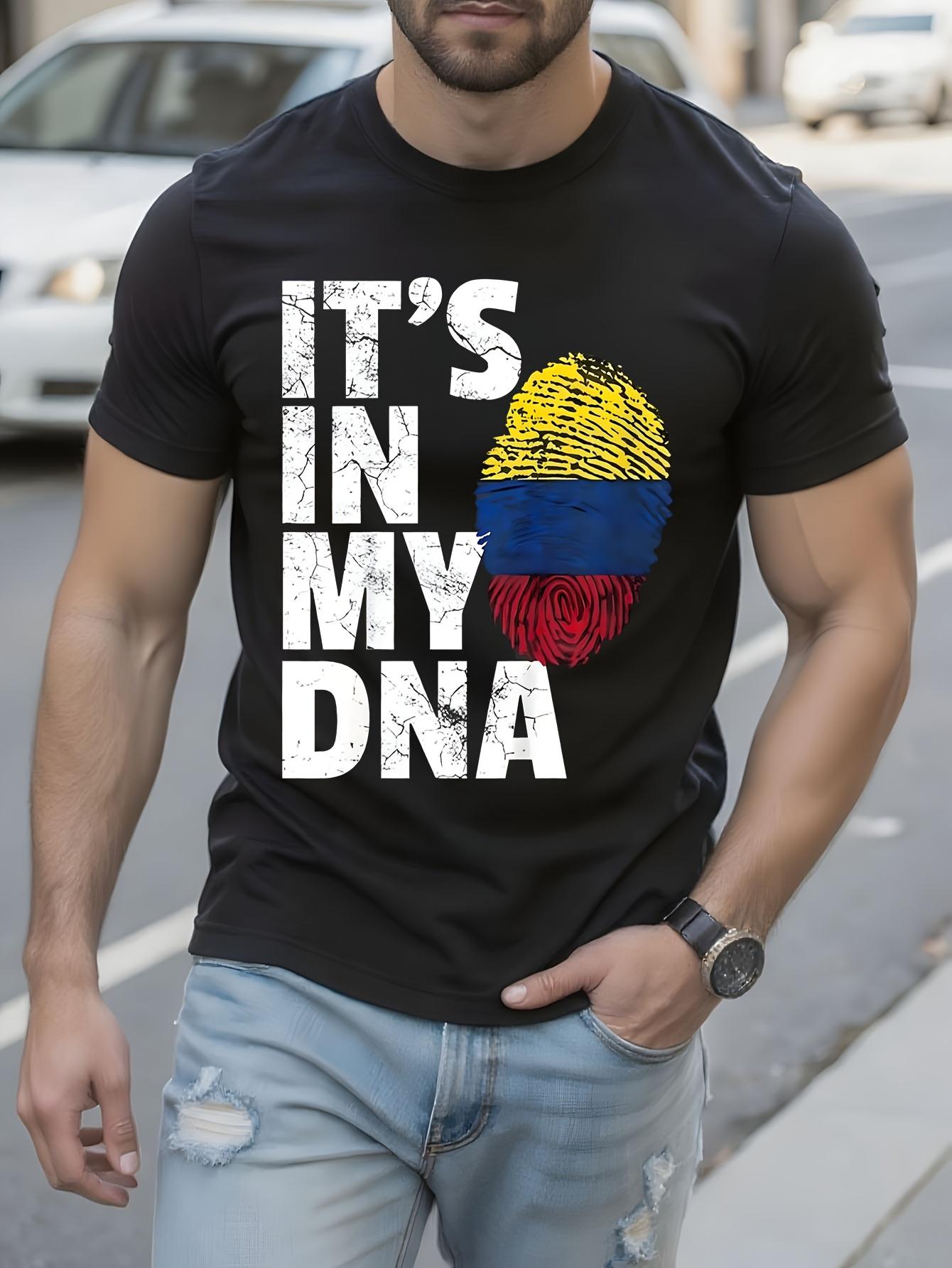 Colombian Flag Tshirt IT S IN MY DNA Graphic Tee Colombia... XXL