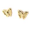Les Trésors De Lily [G1980] - Gold Plated 'Butterflies' Earrings