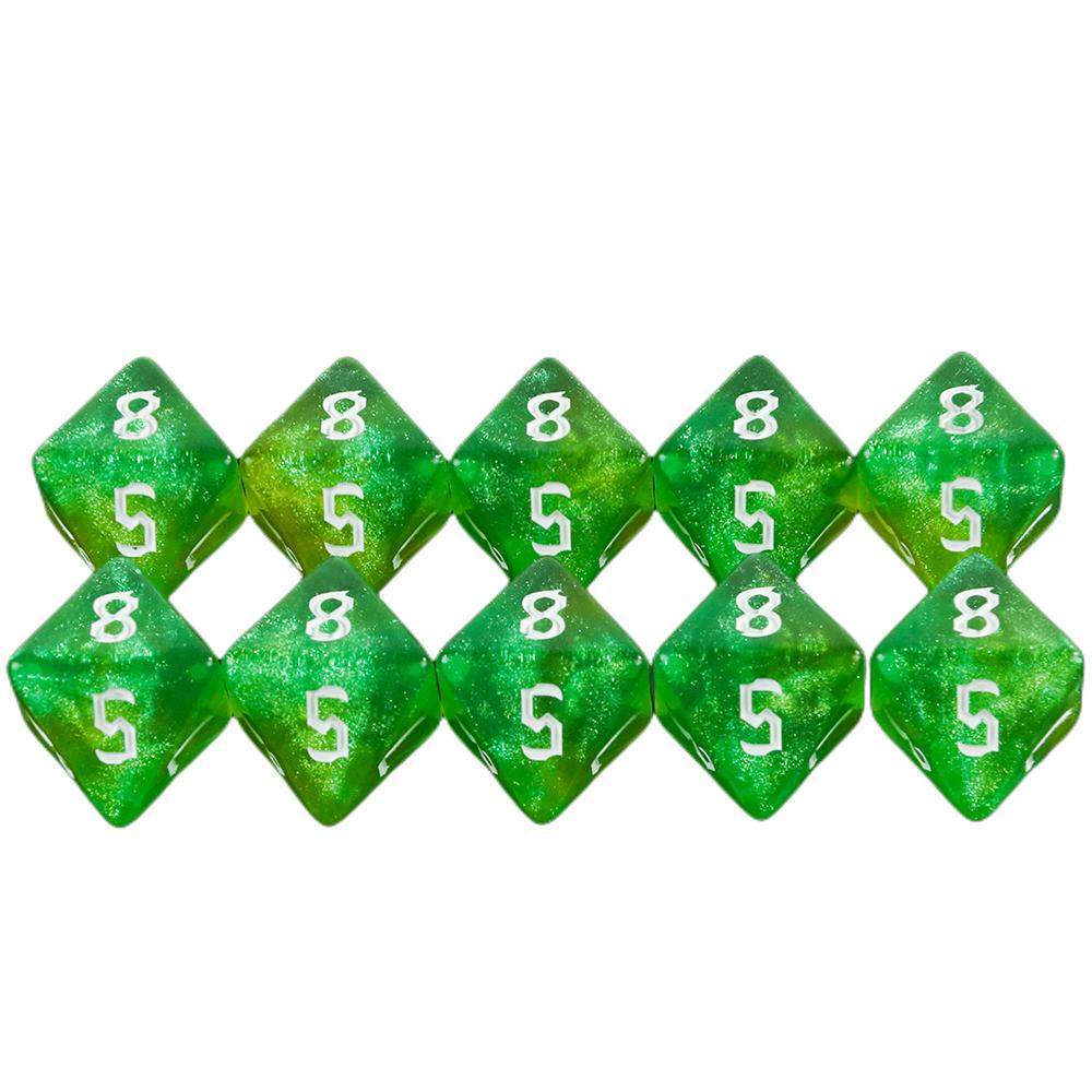 Mixed Colored Dice Polyhedral Dice D8 Dice for DND Boardgame, Educational Accessories Gaming