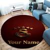 Galatasaray S Custom Name Round Area Rug,Carpet Rug for Living Room Bedroom Sofa Playroom Decor,Non-slip Floor Mat