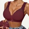 Damen Sexy Spitze Schulterträger Frontverschluss Drahtlos Nahtlos Push-Up BH
