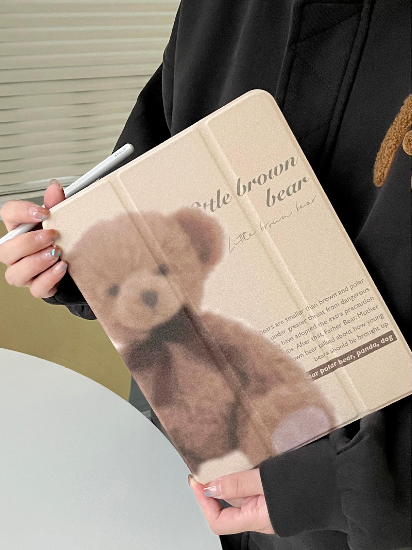 Tri-fold Blurry iPad Case for iPad Mini 6 & iPad Pro 2025/2021 iPad mini 6/7 Gen (8.3-inch)