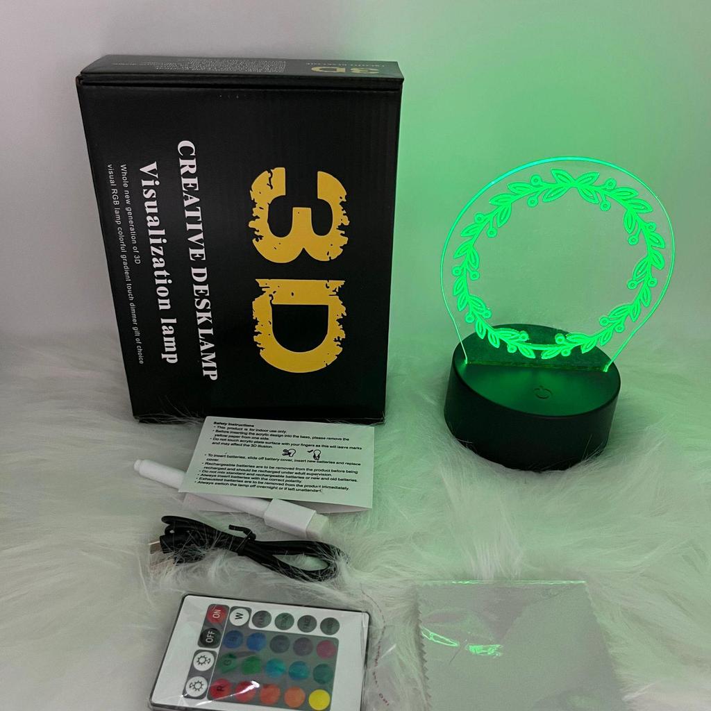 16-Color Remote-Control RGB Marker Message Board with 3D Night Light, DIY Graffiti Pen, Erasable Handwriting, and Acrylic Table Lamp.
