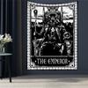 Black Tapestry Wall Hanging Psychedelic Sun Tarot Hippie Astrology Background  Room Boho Decor