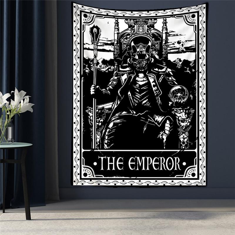 Black Tapestry Wall Hanging Psychedelic Sun Tarot Hippie Astrology Background  Room Boho Decor