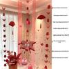 Our Home Wedding Lantern Set: Atmosphere-Enhancing Pull Flower Decorations with Double Happiness Hanging Ornaments