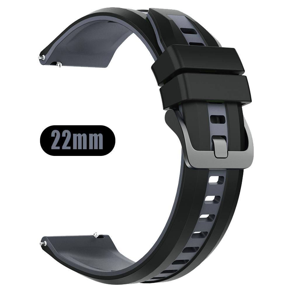 

22mm Sport Silicone Strap For COLMi M42 M41 M40 C81 I30 Soft Smartwatch Bracelet For COLMI P86 P82 P81 P71 V76 V68 C63 Watchband 1Pcs 22mm черный серый