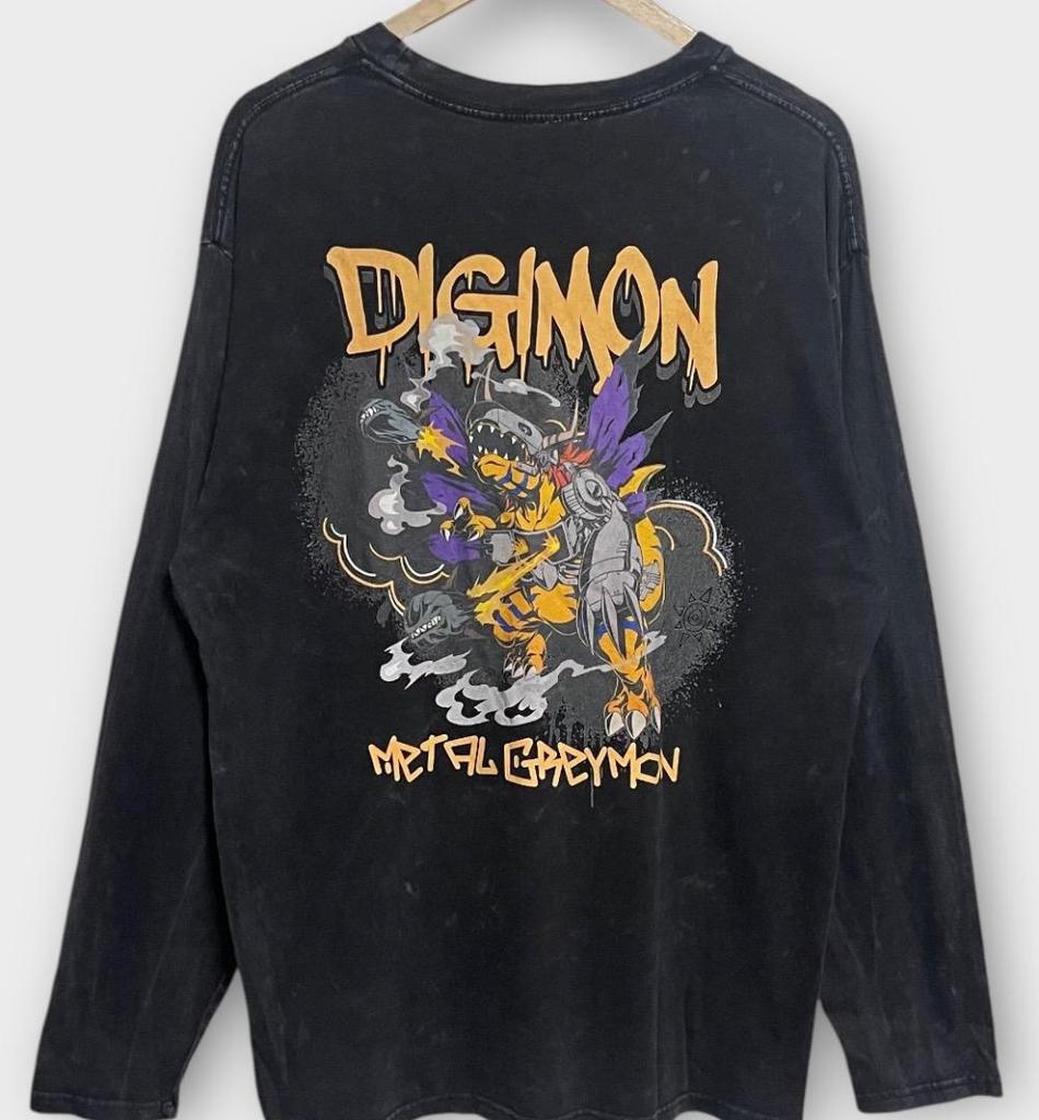[USED] Digimon Adventure MetalGreymon Long Sleeve T-Shirt Anime