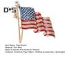 Brosche mit patriotischer amerikanischer Flagge, Zinklegierung, Strass-Emaille, wehende US-Nationalflagge, Anstecknadel, Pullover, Rucksack, Hut, Dekoration, Herren, Damen, Kleidungszubehör