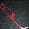 Red Carbon Fiber Sticker Car Inside Handle Window Control Panel Cover Trim Strips For BMW 3 E90 E92 E93 Car Inner