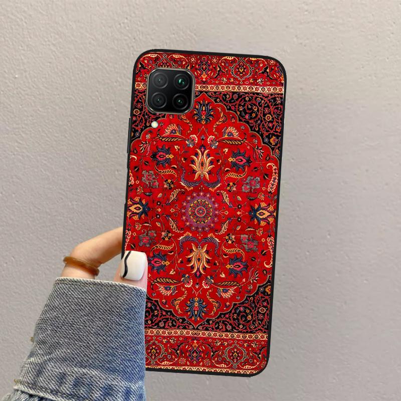 Persian rug art For Huawei Nova 10 9 SE 8i 11i 12i 12s Y60 Y61 Y70 Y90 Y72 Y73 Y91 P60 Pro P40 P30 Lite Case