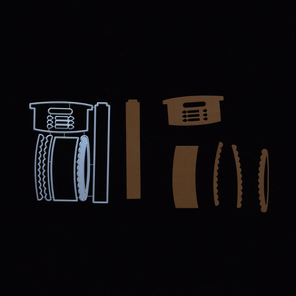 Birthday Cake Frame Metal Silvery Stencil Embossing Cutting Dies For Diy Scrapbooking Paper Album Cards Making