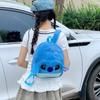 Schoolbag Autumn and Winter Plush Stitch Bag Girls Cute Cartoon Backpack Kindergarten Children's Leisure Creative Backpack