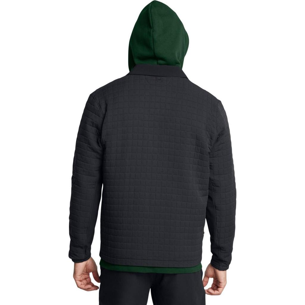Under Armour Drive Goin Under Solid Color Full Zip Jacket Men Jacket Black 1387134-001