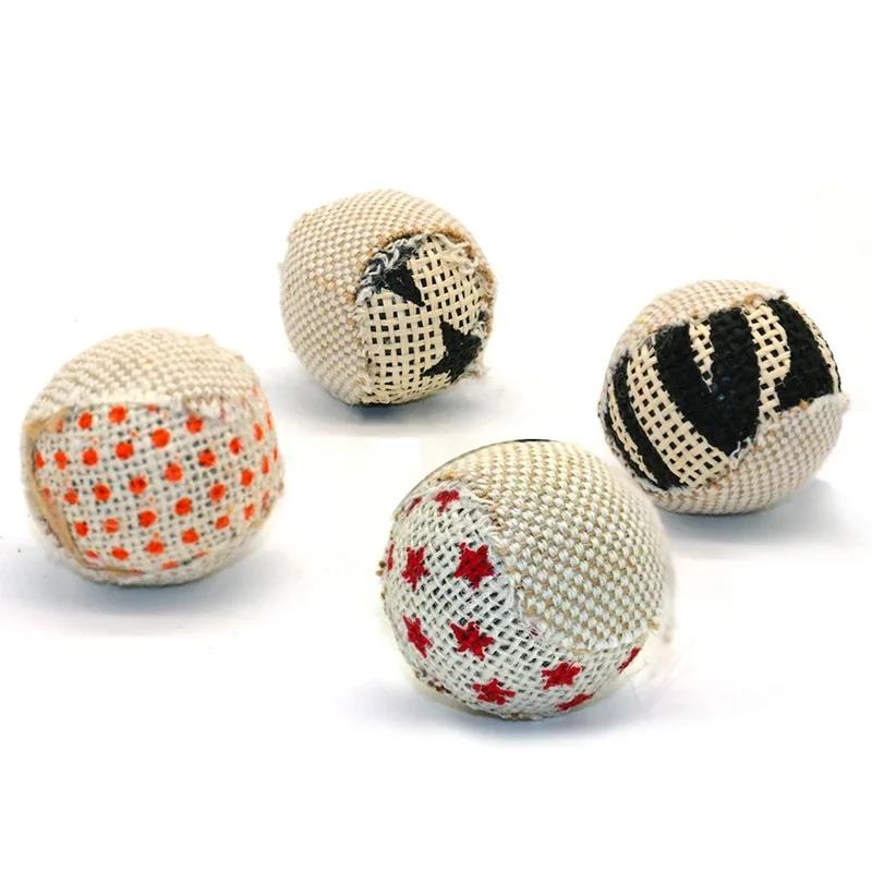 1 Pcs Ball Cat Toy Interactive Cat Toys Play Chewing Rattle Scratch Catch Pet Kitten Cat Exercise Toy Balls(style random)