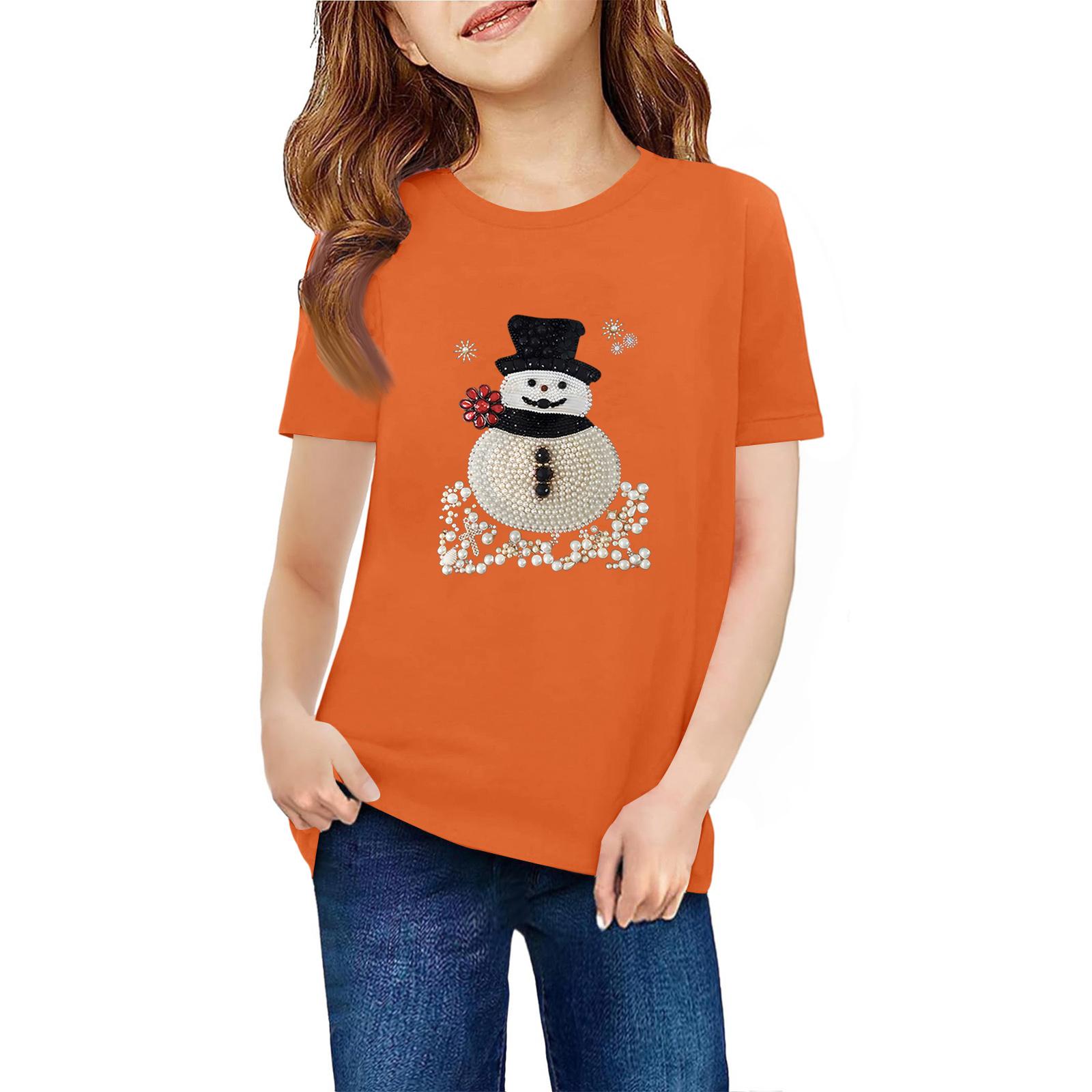 

Детская футболка с коротким рукавом и принтом животных, повседневный топ 100 оранжевый