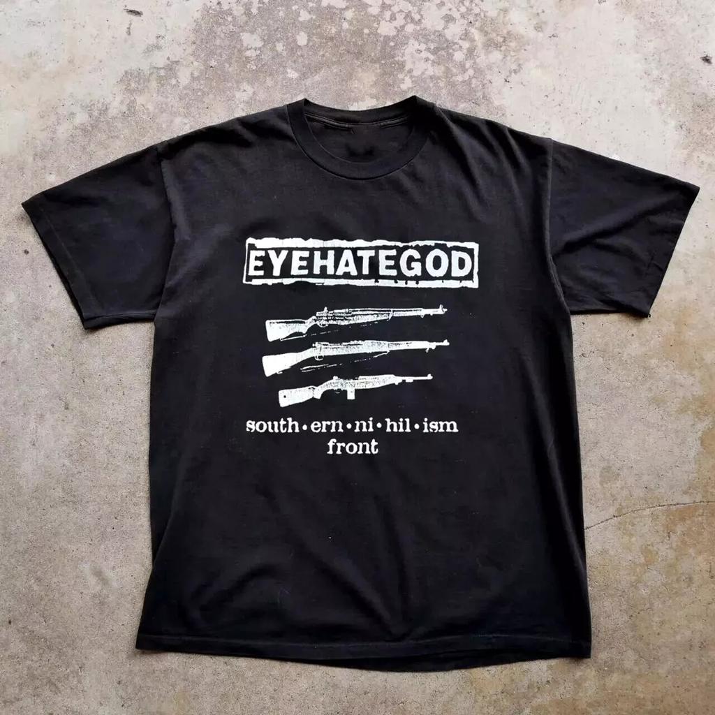 VTG Eyehategod 2009 Tour Para Hombre Mujer Negro Todas las Tallas Regalo Camiseta Gráfica Camiseta Manga Corta Unisex Hombre Mujer Verano