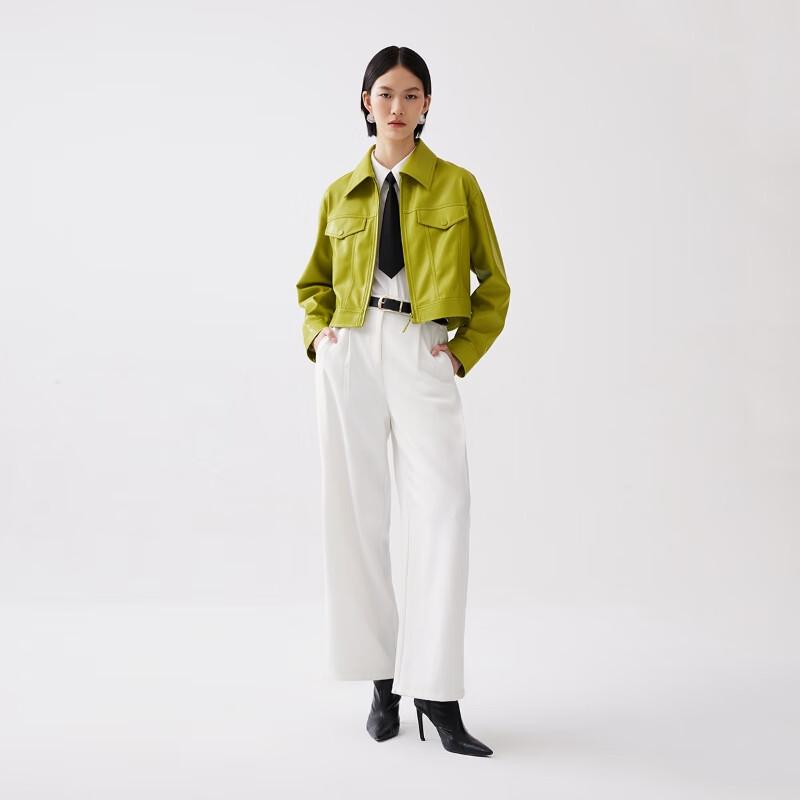 

VEROMODA Women s Faux Leather Suede Lined Jacket L