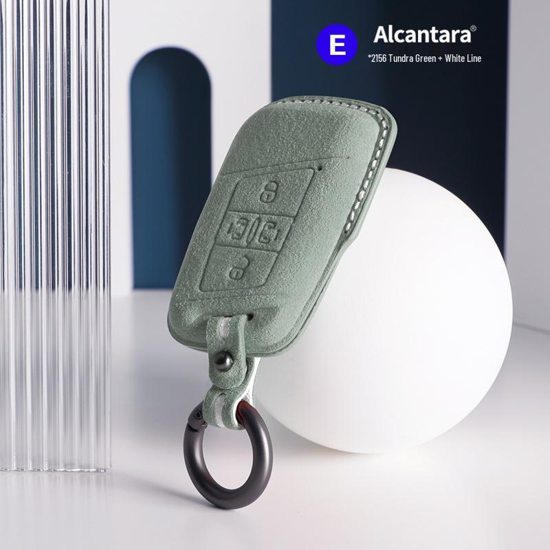 Volkswagen Car Models Three-Dimensional Alcantara Suede Key Case