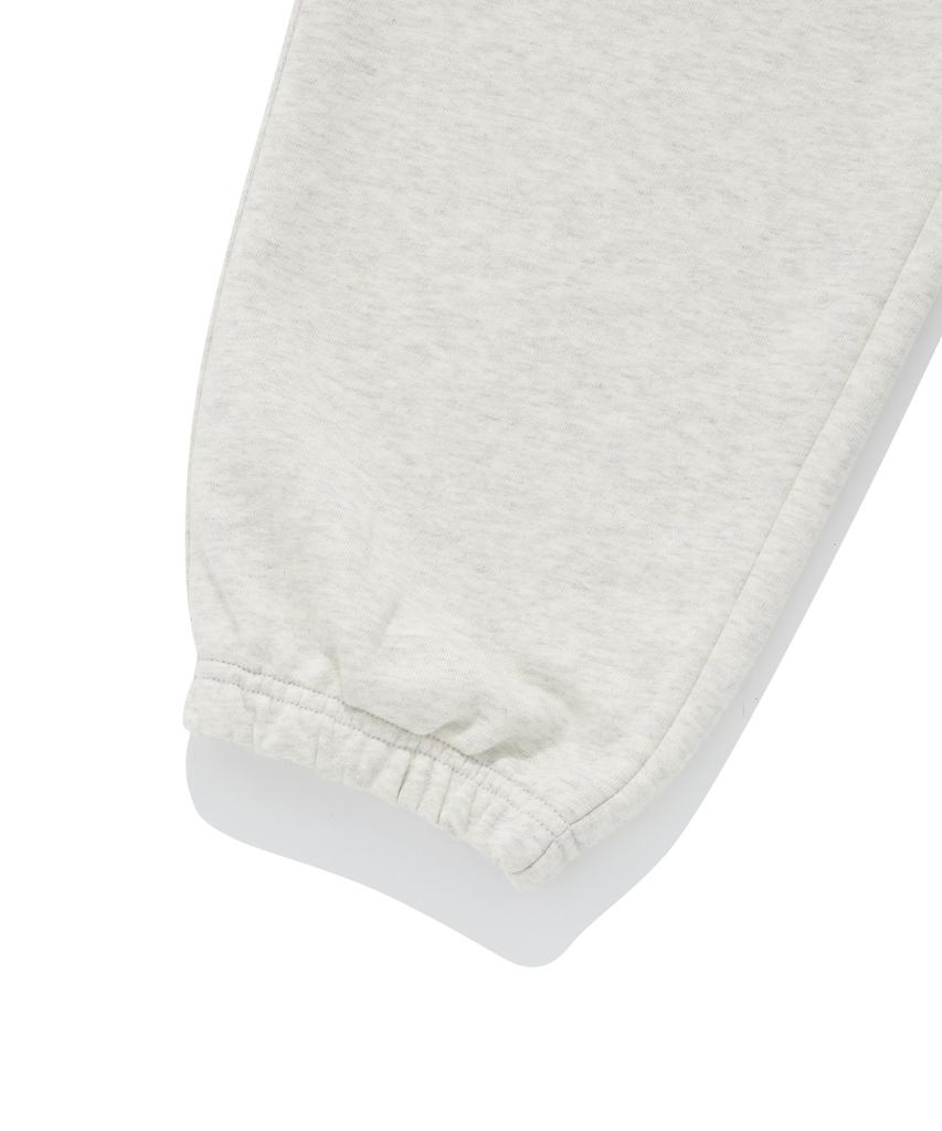 COVERNAT C Logo Sweat Wide Jogger Pants Oatmeal