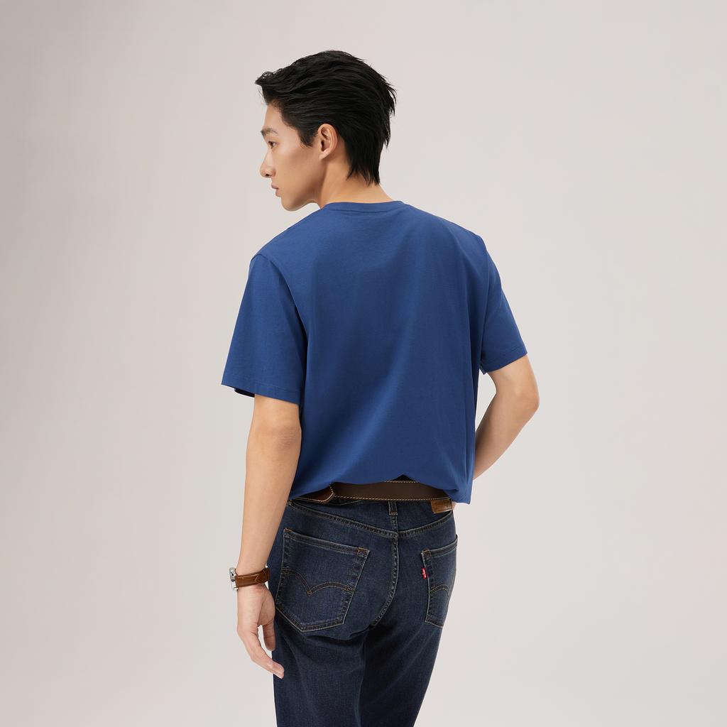 Levis Standard American Vintage Casual Double Horse Logo Short Sleeve Pullover T-Shirt Unisex Tops 006WW-0000